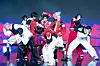 Boy band xikers performs lead track “Breathe” during a showcase held on April 3 at the Ilchi Art Hall in Gangnam District, southern Seoul for the release of the fifth EP, ″House of Tricky: Spur.” [DANIELA GONZALEZ PEREZ]