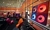 Many booths offer a variety of furniture in different colors to cater to different tastes of visitors looking to decorate their homes and offices. [YONHAP]