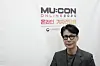 Singer and songwriter Yoon Sang, who is also this year's MU:CON art director, poses for photos prior to an online interview with the local press on Wednesday afternoon. [KOCCA]