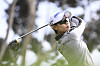 An Na-rin hits her tee shot on the first hole during the third round of the JTBC LPGA golf tournament in Carlsbad, California on Saturday. [AP/YONHAP]