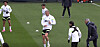Erling Haaland, center, trains with the Manchester City squad ahead of the clash with Bayern Munich in the Champions League quarter-final on Tuesday.