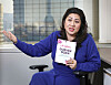 Isra Lee, founder of Single SuperMom, a network of single mothers in the Netherlands, speaks with the Korea JoongAng Daily in Seoul on Dec. 26, 2023. [PARK SANG-MOON]