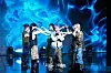 Boy band All(H)ours performs ″SHOCK″ during a press showcase Tuesday at the Ilchi Art Hall in Gangnam District, southern Seoul. [DANIELA GONZALEZ PEREZ]