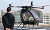 The V-speeder urban air mobility (UAM) vehicle is displayed at the Ara Marina conventional center in Gimpo, Gyeonggi, on Wednesday for a test flight. [NEWS1]