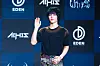 All(H)ours’ Xayden poses for the camera during a press showcase Tuesday at the Ilchi Art Hall in Gangnam District, southern Seoul. [DANIELA GONZALEZ PEREZ]
