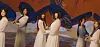 A captured image from the music video of girl group (G)I-DLE's new track ″Hwaa,″ which was criticized by Korean fans for its usage of Japanese and Chinese images in its traditional theme for the song, instead of sticking to something strictly Korean. [CUBE ENTERTAINMENT]