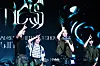 Boy band All(H)ours performs the key point of its new song ″SHOCK″ during a press showcase Tuesday at the Ilchi Art Hall in Gangnam District, southern Seoul. [DANIELA GONZALEZ PEREZ]