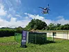 A drone delivers products sold at CU at Yeongwol County, Gangwon. [BGF RETAIL]