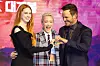 From left, Karen Gillan, Pom Klementieff and Chris Pratt pose for photos during the press conference for 'Guardians of the Galaxy: Volume 3' at the Conrad Seoul in Yeongdeungpo District, western Seoul, on Tuesday. [YONHAP]