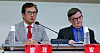 Ri Il-gyu, a former counselor at the North Korean Embassy in Cuba who defected to the South in November, left, speaks about 'Hereditary Succession and Isolated Diplomacy' during a forum held at the National Assembly in western Seoul on Monday. [NEWS1]