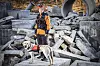 Tobaek the rescue dog and its handler Kim Cheol-hyun [JUN MIN-KYU]