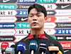 Oh Hyeon-gyu speaks to reporters at Busan Gudeok Stadium in Busan on Tuesday. [NEWS1]