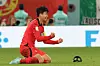 Son Heung-min reacts at the end of the match after beating Portugal 2-1 and qualifying for the knockout stages on Friday evening at the Education City Stadium in Al-Rayyan, west of Doha. [NEWS1]