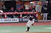 Jeon Byeong-woo rounds the bases after hitting a crucial RBI at the top of the 10th inning to break the deadlock and lead the Kiwoom Heroes to a 7-6 win over the SSG Landers in Game 1 of the 2022 Korean Series at Incheon SSG Landers Field in Incheon on Tuesday. [YONHAP]