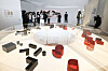 Local reporters look around the National Hangeul Museum's new exhibit “Reinterpreting Hangeul in the Modern Era' on Thursday, a day before its official opening. The exhibit showcases the outcome of the museum's annual Hangeul Design Project, which is in its fourth edition. [YONHAP]