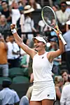 Barbora Krejcikova, a Czech professional tennis player and a Wimbledon winner in 2018 wears Fila tennis apparel. [FILA]
