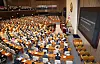 The last plenary session of the 21st National Assembly is gathered on the floor of the legislature on Tuesday afternoon to vote on a bill mandating a special counsel probe into the government's handling of a Marine's death by drowning last summer. [YONHAP]