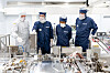 Samsung Electronics Vice Chairman Lee Jae-yong, second from left, tours ASML's headquarters in Eindhoven, the Netherlands, on Wednesday. [SAMSUNG ELECTRONICS]