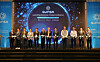Attendees of the inauguration ceremony of the Quantum INdustrial Standard Association, or QuINSA, pose for a photo at the event venue in Seocho District, southern Seoul, on Tuesday.[MINISTRY OF SCIENCE AND ICT]