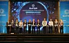 Attendees of the inauguration ceremony of the Quantum INdustrial Standard Association, or QuINSA, pose for a photo at the event venue in Seocho District, southern Seoul, on Tuesday.[MINISTRY OF SCIENCE AND ICT]