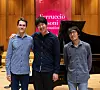 This photo, captured from the Facebook account of the Ferruccio Busoni International Piano Competition, shows the winners of this year's competition: Park Jae-hong, center; Kim Do-hyun, right; and Lukas Sternath, left. [YONHAP]