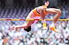 Korean high jumper Woo Sang-hyeok competes in the men's high jump qualifiers at the Hangzhou Asian Games in Hangzhou, China on Monday. Woo, a former world No. 1 and the reigning Diamond League champion, comfortably passed the qualifiers and will compete in the medal event on Wednesday where he faces fierce competition from current world No. 2 and Olympic gold medalist, Mutaz Essa Barshim of Qatar. [NEWS1]