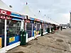 Vendors at Sokcho Port in Gangwon are closed. [PARK JIN-HO, JOONGANG PHOTO]