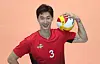 Park Chul-woo of Suwon Kepco Vixtorm poses for a photo at Vixtorm's gymnasium in Uiwang, Gyeonggi, on Sept. 7. [KIM SANG-SEON]