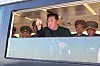 North Korean leader Kim Jong-un observes the test-firing of a new tactical guided missile in a photo released by its official Korean Central News Agency (KCNA) Sunday. [KCNA]