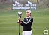 Ryu Hae-ran celebrates winning the SK Shieldus-SK Telecom Championship 2021 at Lavie Est Belle Golf & Resort in Chuncheon, Gangwon, on Sunday. [KLPGA]