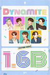 A celebratory image for BTS's song 'Dynamite' reacing 1.6 billion views on YouTube. [BIG HIT MUSIC]