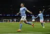 Manchester City's Julian Alvarez celebrates scoring his side's fourth goal against Real Madrid in a UEFA Champions League semifinal at the Etihad Stadium in Manchester on Wednesday. [REUTERS/YONHAP]