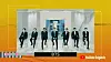 Members of BTS giving the commencement speech to the class of 2020 on YouTube on Monday. [SCREEN CAPTURE]