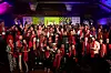 Bartenders of bars ranked on the Asia's 50 Best Bars list pose together for a photo in Bangkok after the award ceremony on April 28. [ASIA'S 50 BEST BARS]