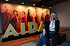 Tracey Corea, associate director and choreographer of the ongoing sixth season of the Korean production of 'Aida,' poses in front of the musical's photo zone at Blue Square in Yongsan District, central Seoul. [PARK SANG-MOON]