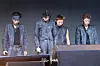 Boy band LNGSHOT performs the pre-release track ″Saucin'″ during a showcase for the release of its first EP, ″Shot Callers,″ at Myunghwa Live Hall in western Seoul on Jan. 13. [DANIELA GONZALEZ PEREZ]