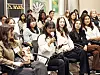 Attendees ask questions to speakers during the networking event [PARK SANG-MOON]