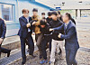 North Korean fisherman being forced back to North Korea by South Korean special police at Panmunjeom on November 2019, [MINISTRY OF UNIFICATION]
