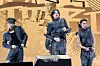 Boy band LNGSHOT performs the pre-release track ″Saucin'″ during a showcase for the release of its first EP, ″Shot Callers,″ at Myunghwa Live Hall in western Seoul on Jan. 13. [DANIELA GONZALEZ PEREZ]