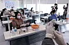 Nurses train for Covid-19 shots at the Korean Nurses Association in central Seoul Tuesday. These nurses will be dispatched to hospitals and treatment centers for Covid-19 patients. The first inoculations in Korea kick off on Feb. 26. [YONHAP]