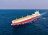 Pictured is Korean shipbuilder Hanwha Ocean's ammonia carrier. [YONHAP]