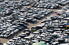 Vehicles are parked at a used-car market in Seongdong District, eastern Seoul, on Jan. 11. [NEWS1]