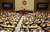 The four bills vetoed by President Yoon Suk Yeol are put up for a re-vote at the National Assembly in Yeouido, western Seoul, on Friday. [YONHAP]