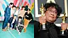 Korea recorded the first-ever half-year surplus in the trade of culture and arts copyrights, thanks to the global popularity of K-pop bands such as BTS, left, and of films including the Oscar-winning ’Parasite,“ right, the Culture Ministry said on Sunday. [BIG HIT ENTERTAINMENT, YONHAP]