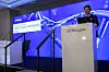 Lotte Biologics CEO Richard Lee delivers a presentation during the annual J.P. Morgan Healthcare Conference on Jan. 10. [LOTTE BIOLOGICS]