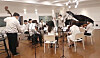 The Lindenbaum Festival Orchestra makes the first recording of 'Protein Antibody' on March 7 at a studio in Seoul. [LINDENBAUM]