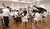 The Lindenbaum Festival Orchestra makes the first recording of 'Protein Antibody' on March 7 at a studio in Seoul. [LINDENBAUM]