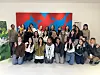 Students in the third batch of K-campus’ University Ambassadors program pose for a photo during the orientation held on Feb. 25, at the JoongAng Ilbo Building in Mapo District, western Seoul. [PARK DAN-BEE]