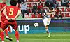 Kwon Chang-hoon scores Korea's second goal against Syria on Tuesday at Rashid Stadium in Dubai. [YONHAP]