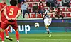 Kwon Chang-hoon scores Korea's second goal against Syria on Tuesday at Rashid Stadium in Dubai. [YONHAP]